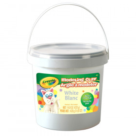 1 lb. Bucket Modeling Clay, White