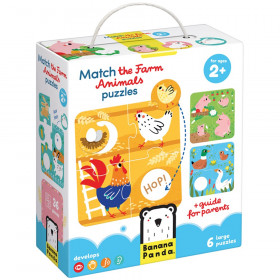 Match the Farm Animals Puzzles, Age 2+