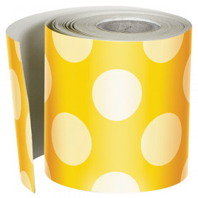 Yellow with Polka Dots Straight Borders