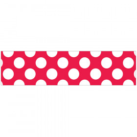 Red With Polka Dot Straight Borders School Girl Style