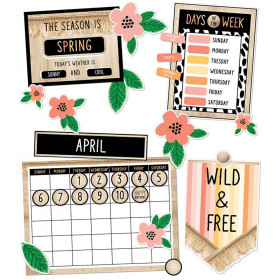 Simply Safari Calendar Bulletin Board Set
