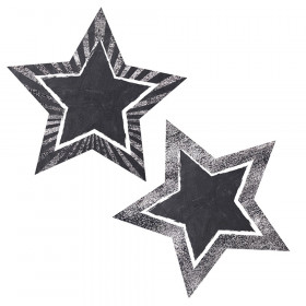 Chalkboard Stars Cut-Outs, Pack of 36
