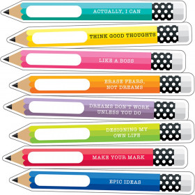 Hello Sunshine Motivational Pencils Cut-Outs, Pack of 36