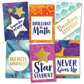 Galaxy Reward Tags Recognition Awards, 3" x 2", Pack of 36