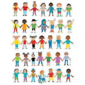 All Are Welcome Kids Cut-Outs, Pack of 36