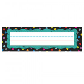 Colorful Chalkboard Nameplates, Pack of 36