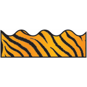 Tiger Print Scalloped Borders
