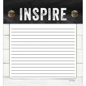 Industrial Chic Shiplap Notepad School Girl Style