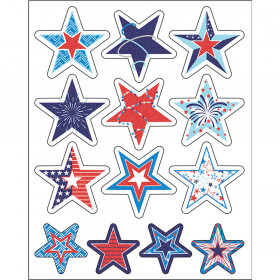 Star-Spangled Shape Stickers