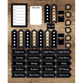 Industrial Chic Planner Accents Sticker Pack, 252 Stickers