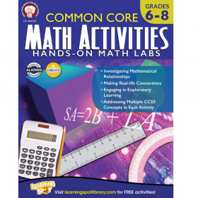 Common Core Math Activities, Grades 6 - 8