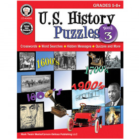 U.S. History Puzzles, Book 3, Grades 5 - 8