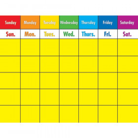 Colorful Calendar Chartlet
