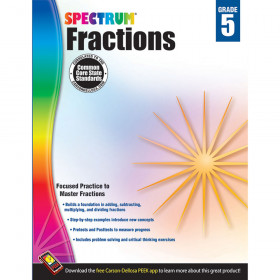 Fractions Workbook, Grade 5
