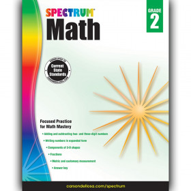 Math Workbook, Grade 2, Paperback