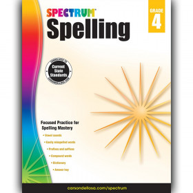 Spelling Workbook, Grade 4, Paperback
