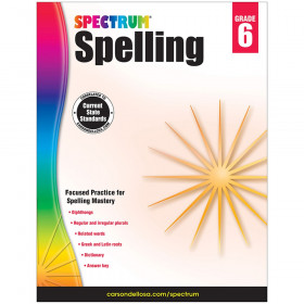 Spelling Workbook, Grade 6, Paperback