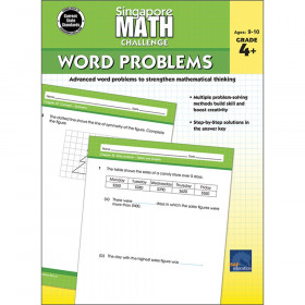 Singapore Math Challenge Word Problems, Grades 4-6