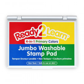 Jumbo Washable Stamp Pad - Black - 6.2L x 4.1W - Pack of 2