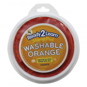 Jumbo Circular Washable Stamp Pad, Orange