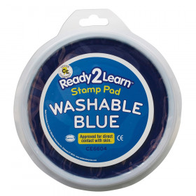 Jumbo Circular Washable Stamp Pad, Blue