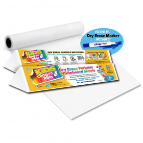 Dry Erase Roll, Self-Adhesive, White, 24 x 10', 1 Roll - INVAR2410, Dixon  Ticonderoga Co - Pacon