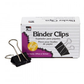 Binder Clips, Mini, 1/4" Capacity, Box of 12