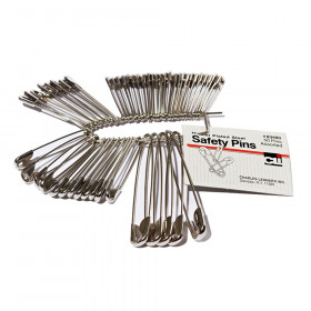 Safety Pins, Assorted Sizes, 50/Pack