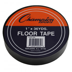 Floor Marking Tape, 1" x 36 yd, Black