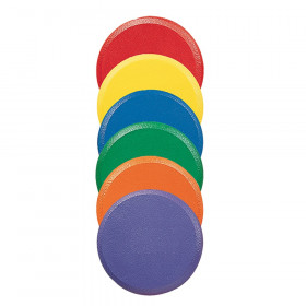 Rounded Edge 9" Foam Discs Set, 6 Colors