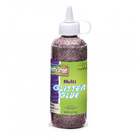 Glitter Glue, Multi-Color, 4 fl. oz., 1 Bottle