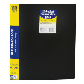 Bound Sheet Protector Presentation Book, 24-Pocket