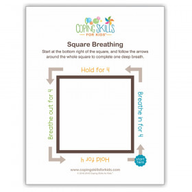 Square Deep Breathing Poster, 11" x 17"