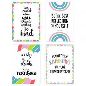 Rainbow Doodles 4-Poster Pack