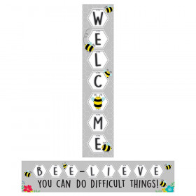 Busy Bees Double-Sided Welcome Banner, 39" x 8"