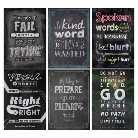 Inspire U Chalk Posters Pack #2, 6 Posters