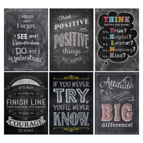 Inspire U Chalk Posters Pack, 6 Posters