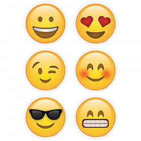 Emoji Fun 3" Designer Cut-Outs, 36/Pack