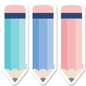 Calm & Cool Pencils 6" Designer Cut-Outs, 36/Pack