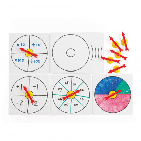 Suction Spinner with Whiteboards, Set of 10