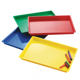 Multipurpose Trays, Set of 4 Assorted Colors