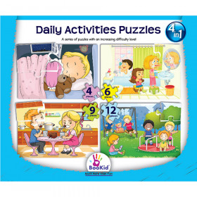 Daily Activities 4 In 1 Puzzles