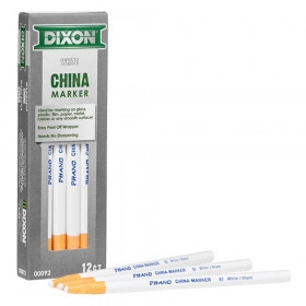 Phano China Markers, White, Pack of 12