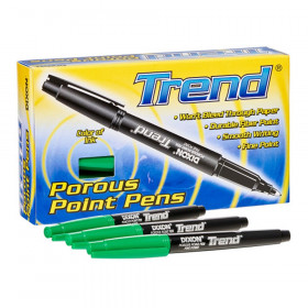Trend Porous Point Pens, 12 Count, Green