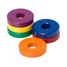 Six 1 1/8" Ceramic Ring Magnets