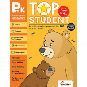 Top Student Activity Book, Grade PreK