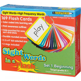 Sight Words in a Flash Learning System: Set 1, Beginning