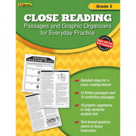 Close Reading Practice Book Gr 3