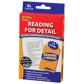Reading for Detail Practice Cards, Levels 3.5-5.0