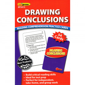 Drawing Conclusions Reading Comprehension Practice Cards Red